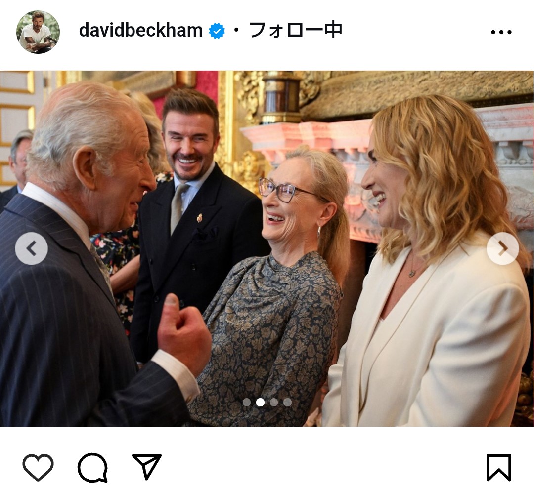デビッド・ベッカム氏の公式インスタグラムから