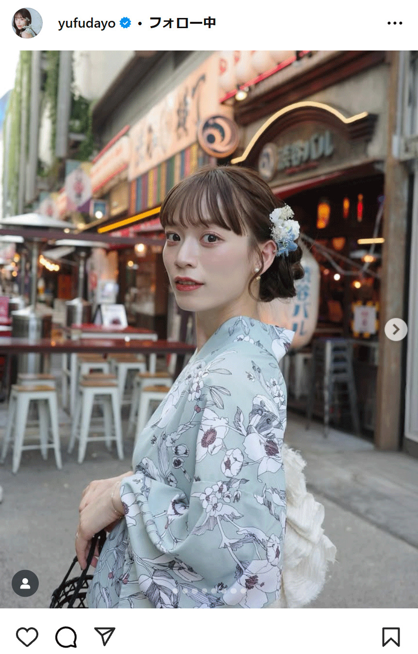 由布菜月のインスタグラムから