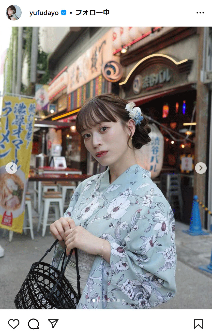 由布菜月のインスタグラムから