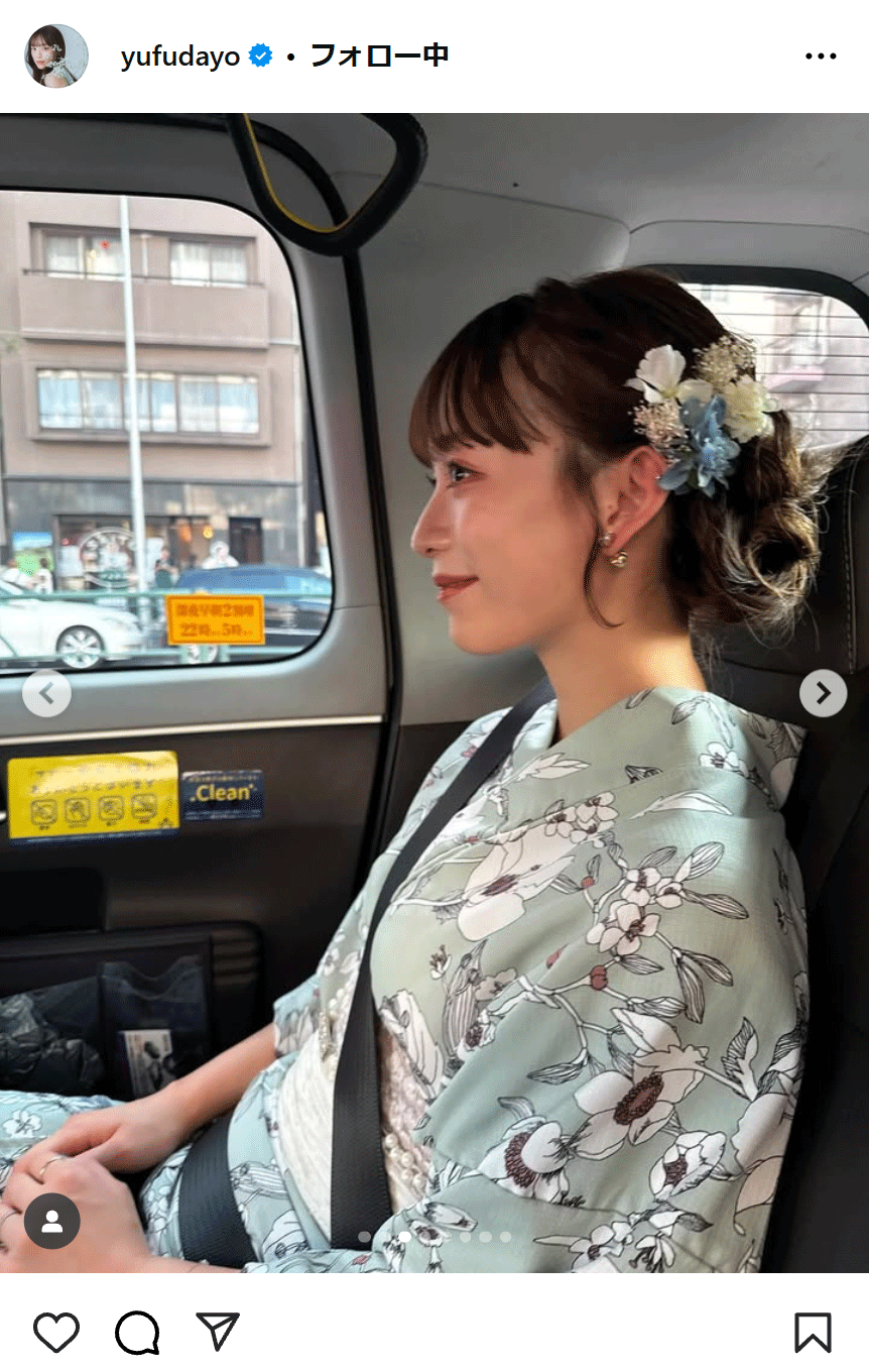 由布菜月のインスタグラムから