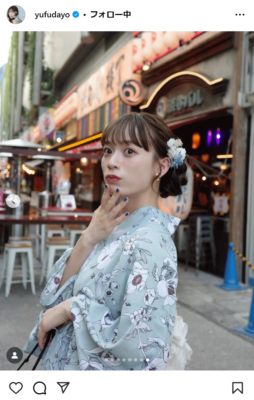 由布菜月のインスタグラムから