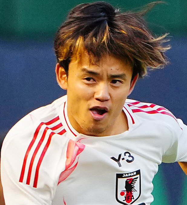メキシコ戦でプレーした久保（2025年9月撮影）