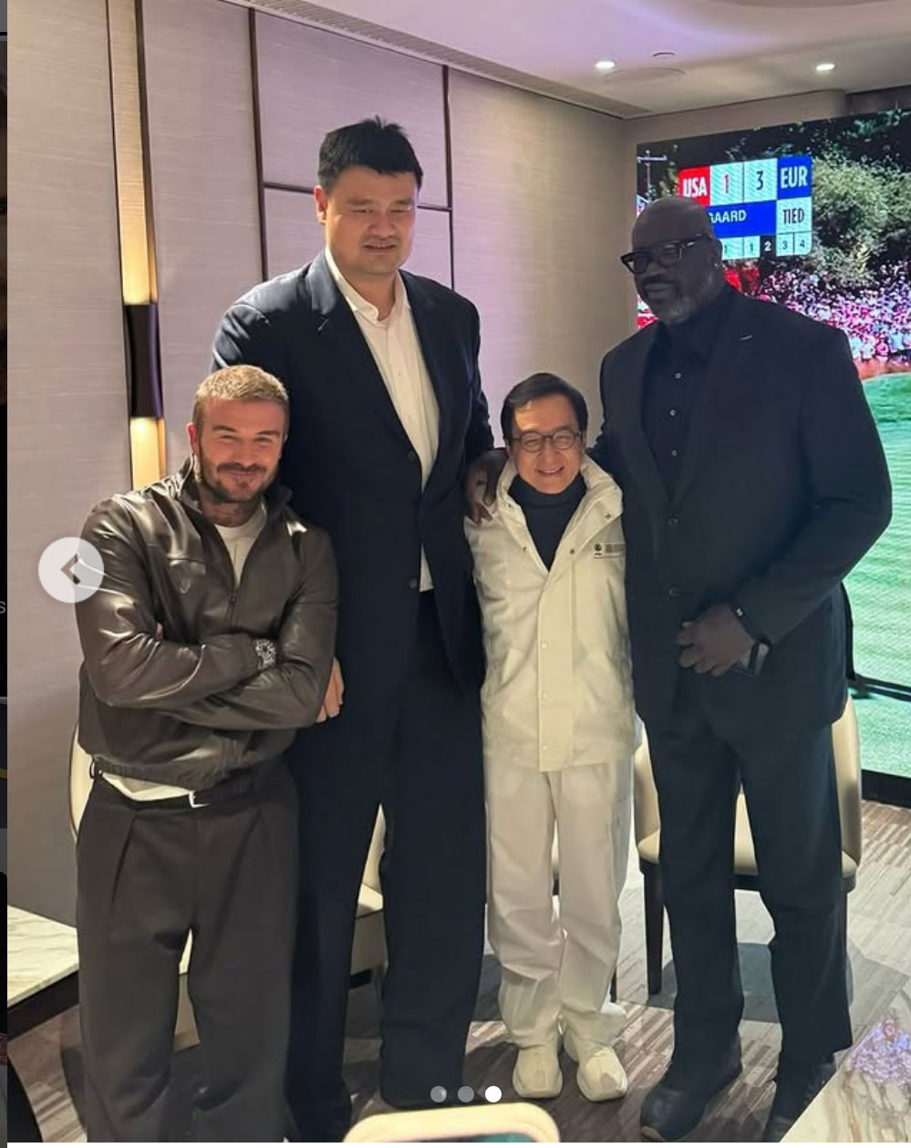 ベッカム氏のインスタグラムから