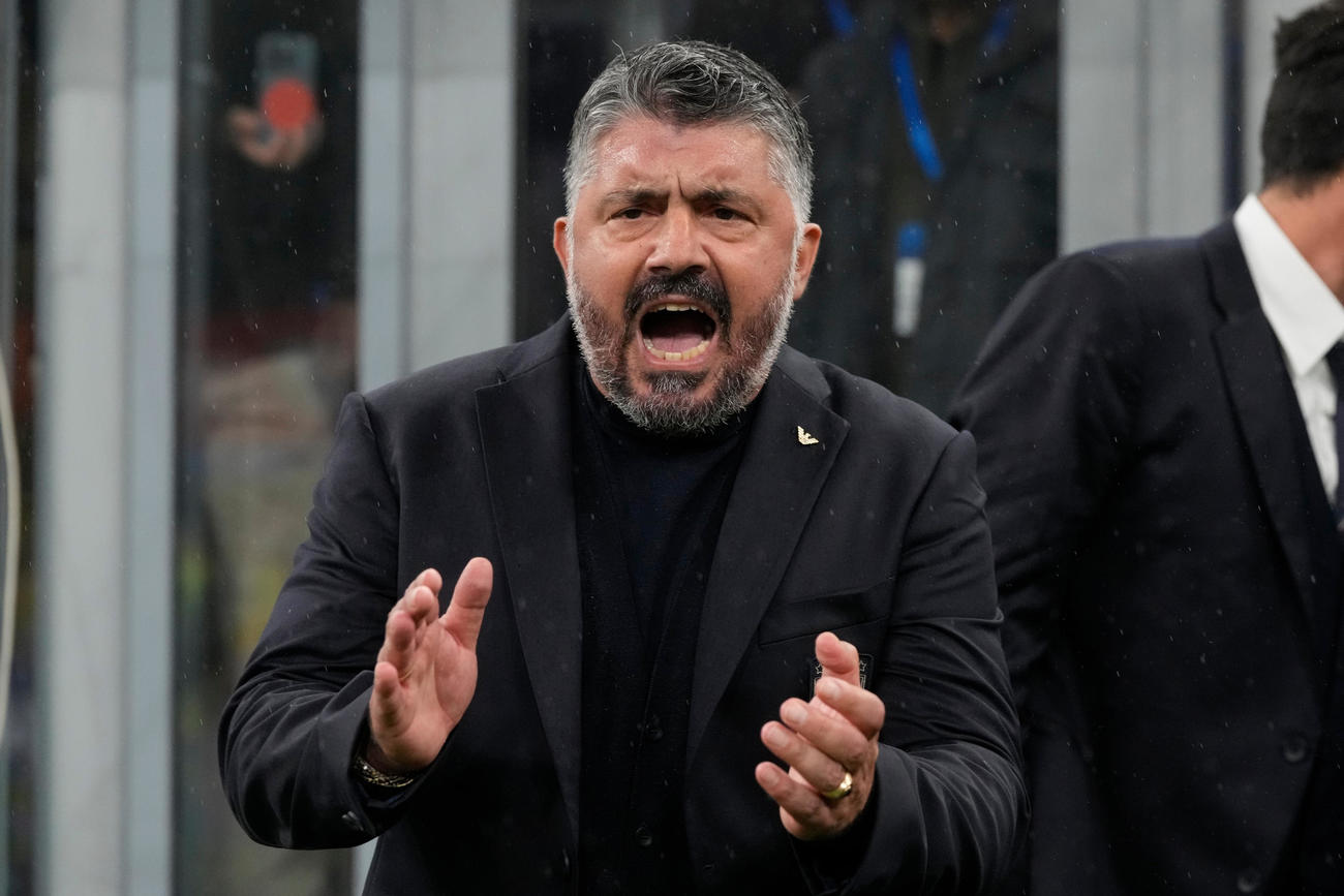 イタリア代表ガットゥーゾ監督（AP）