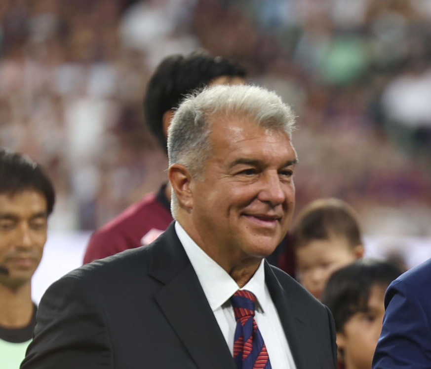 バルセロナのラポルタ会長（2025年撮影）