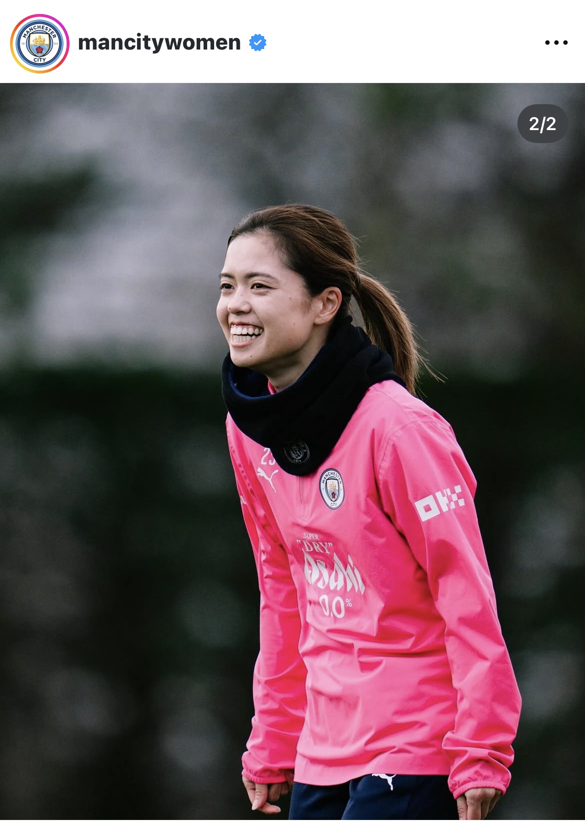 マンチェスター・シティー女子のインスタグラムから