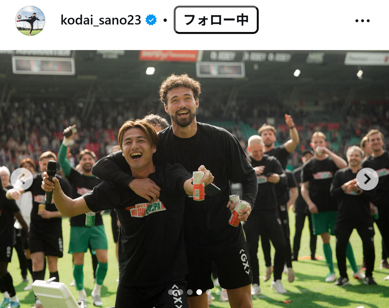 佐野航大のインスタグラムから