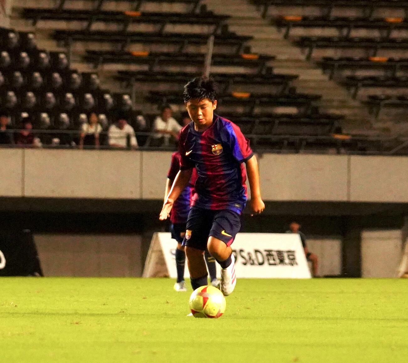 U－12ジュニアサッカーワールドチャレンジ2026決勝で先制点を挙げたFCバルセロナU－12のMF西山芯太