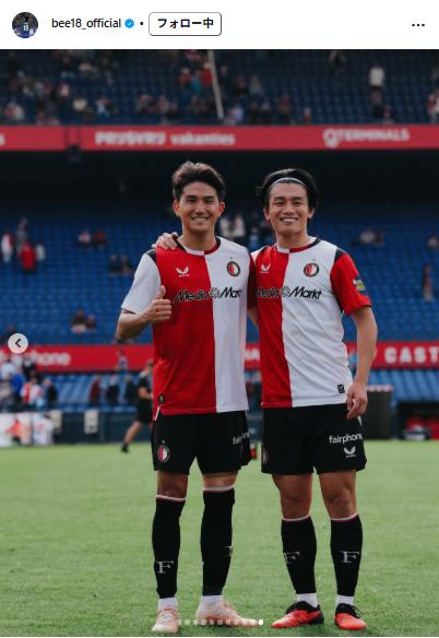 上田綺世のインスタグラムから