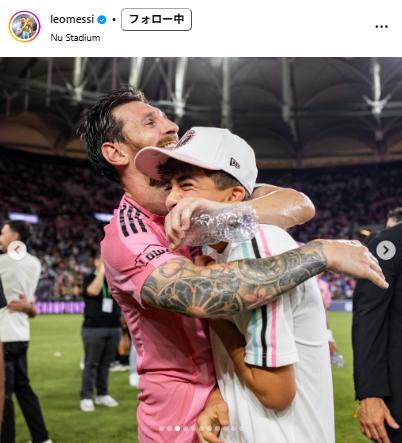 メッシのインスタグラムから