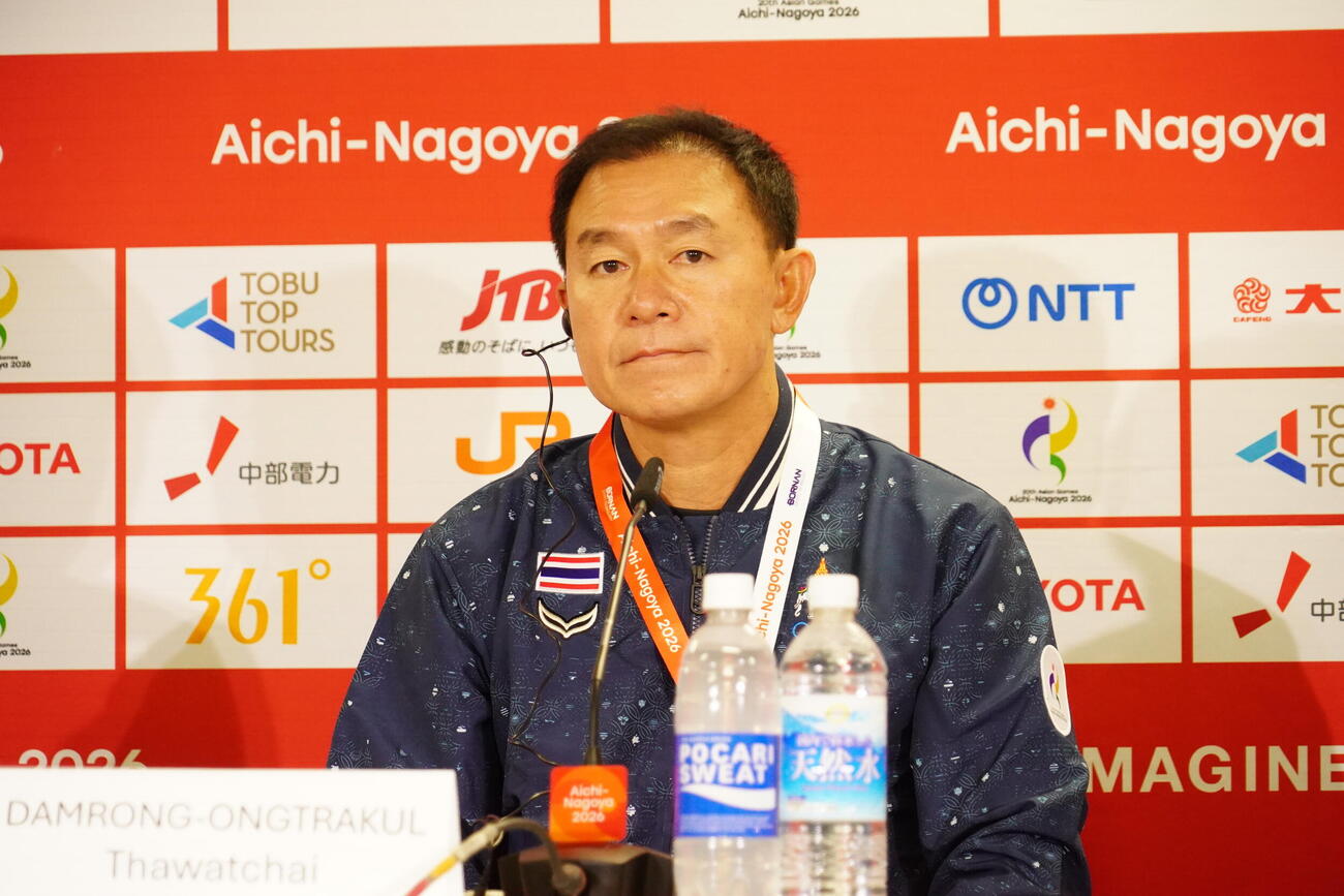 U－23タイ代表のタワチャイ・ダムロンオントラクン監督（2026年9月撮影）