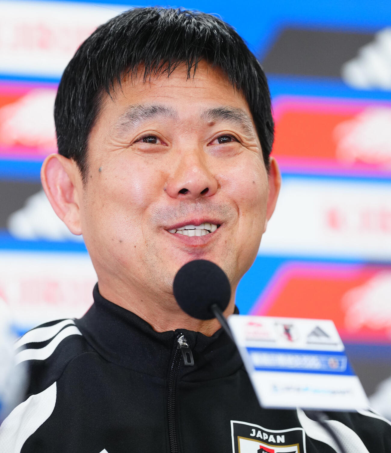 キリンチャレンジカップ2026前日練習　前日会見に臨む日本代表森保一監督（撮影・垰建太）
