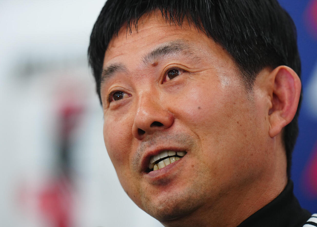 キリンチャレンジカップ2026前日練習　前日会見に臨む日本代表森保一監督（撮影・垰建太）