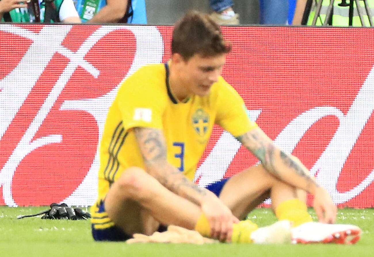 スウェーデン代表DFリンデロフ（2018年7月撮影）