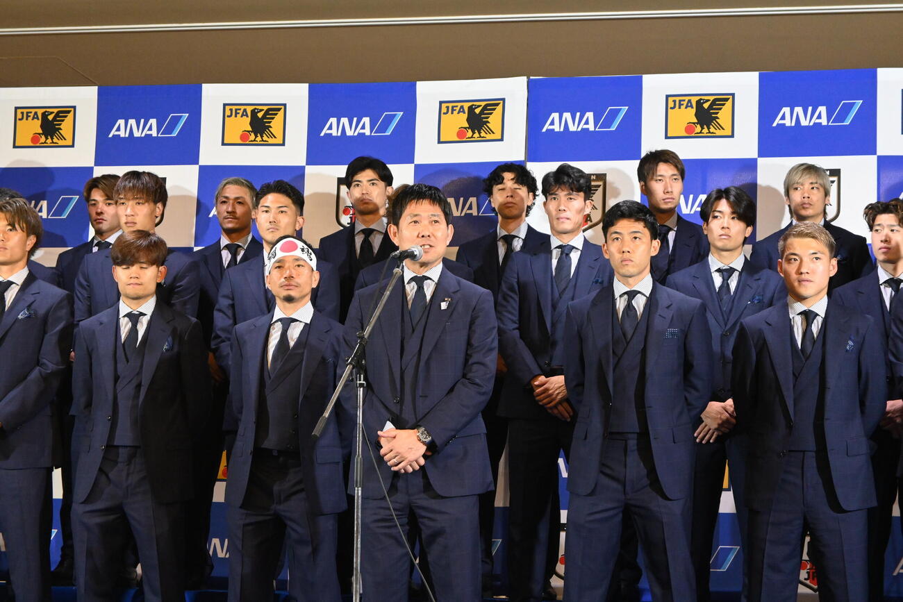 W杯北中米大会へ意気込む森保一監督（撮影・飯岡大暉）