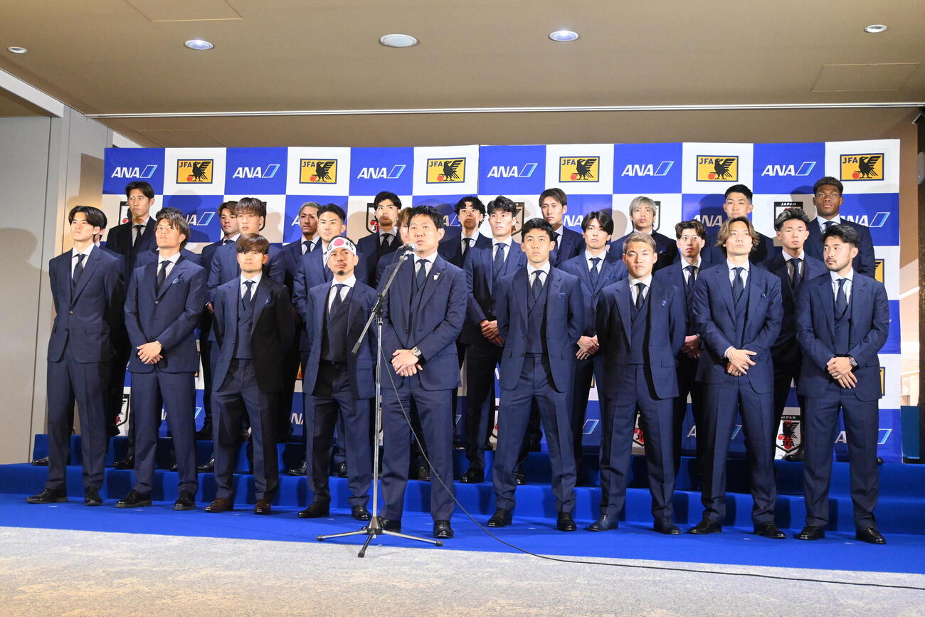 W杯北中米大会へ意気込む森保一監督（撮影・飯岡大暉）