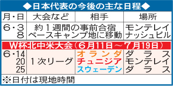 【イラスト】サッカー日本代表の今後の日程