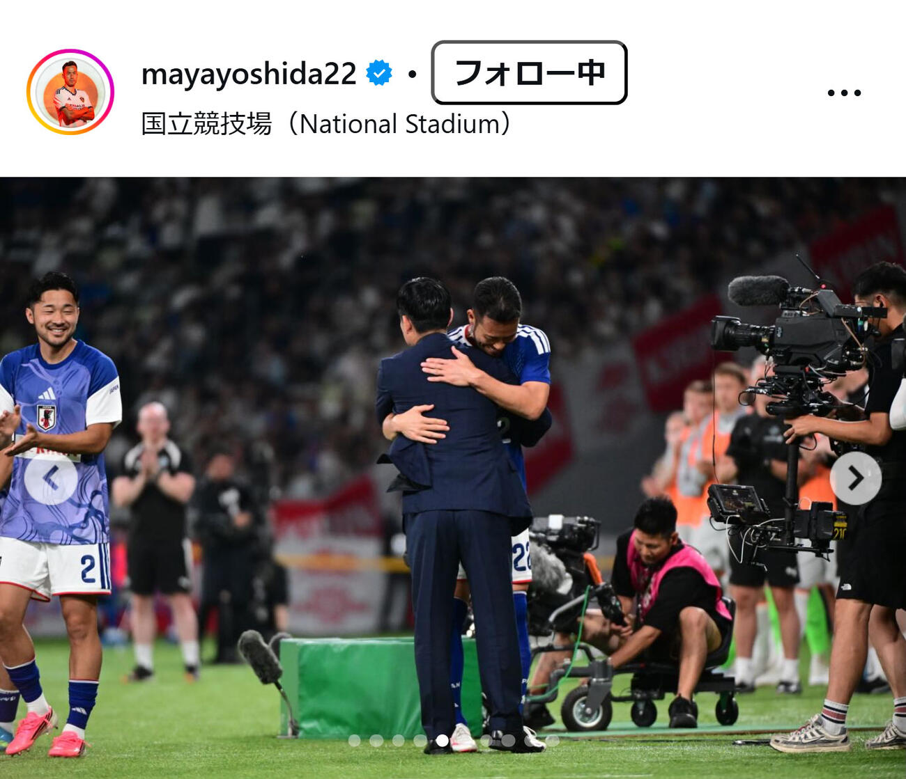 吉田麻也のインスタグラムから