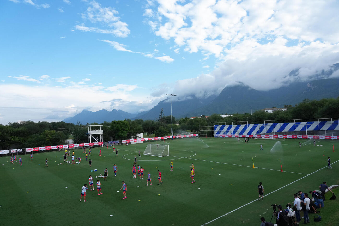 サッカー日本代表W杯北中米大会事前合宿　日本代表が練習を行ったモンテレイの練習場（撮影・足立雅史）