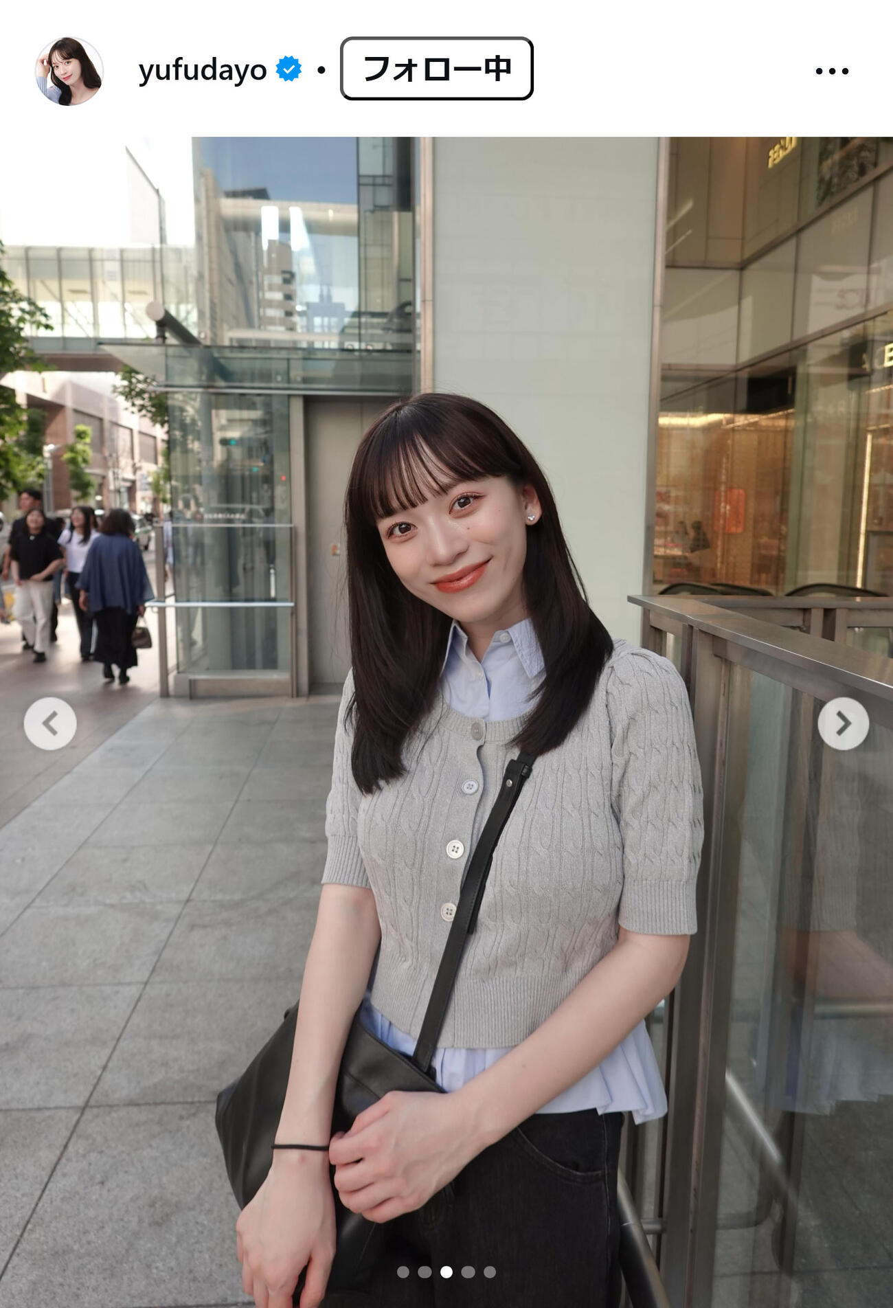 由布菜月のインスタグラムから