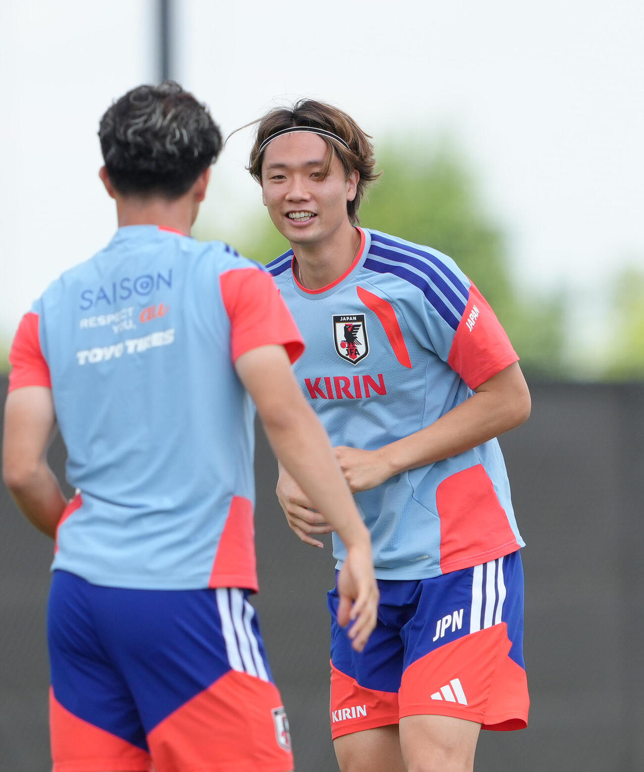 サッカー日本代表W杯北中米大会ベースキャンプ　練習に臨む板倉滉（撮影・足立雅史）＝2026年6月11日（現地時間）