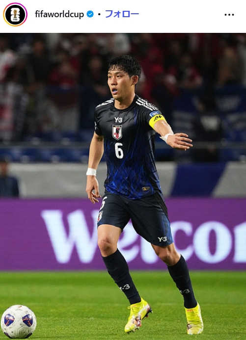 FIFAワールドカップ公式インスタグラムから