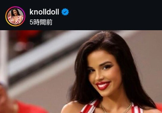 4年前のW杯カタール大会で人気爆発したクロアチア代表のセクシーサポーター、イワナ・ノールさんが“降臨”予告（ノールさんの公式インスタグラムから）