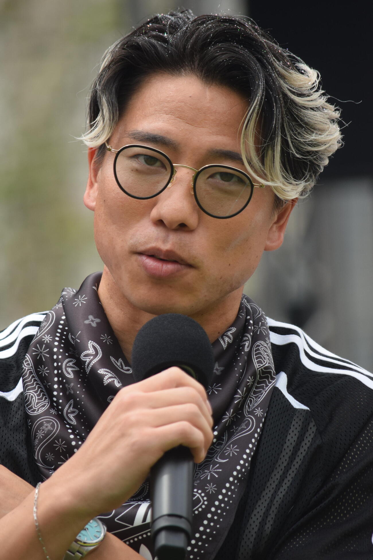 質問に答える浅野（撮影・山田遼太郎）