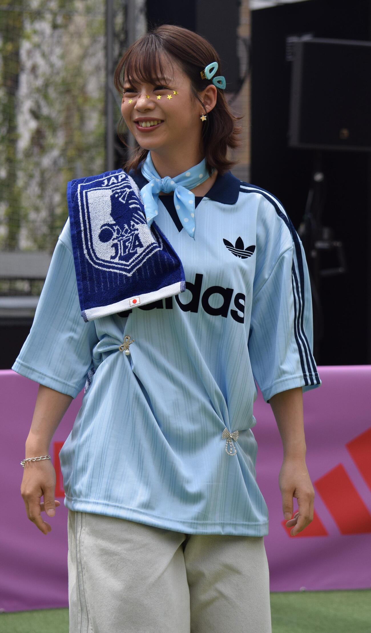 イベントに登場した高木菜那さん（撮影・山田遼太郎）