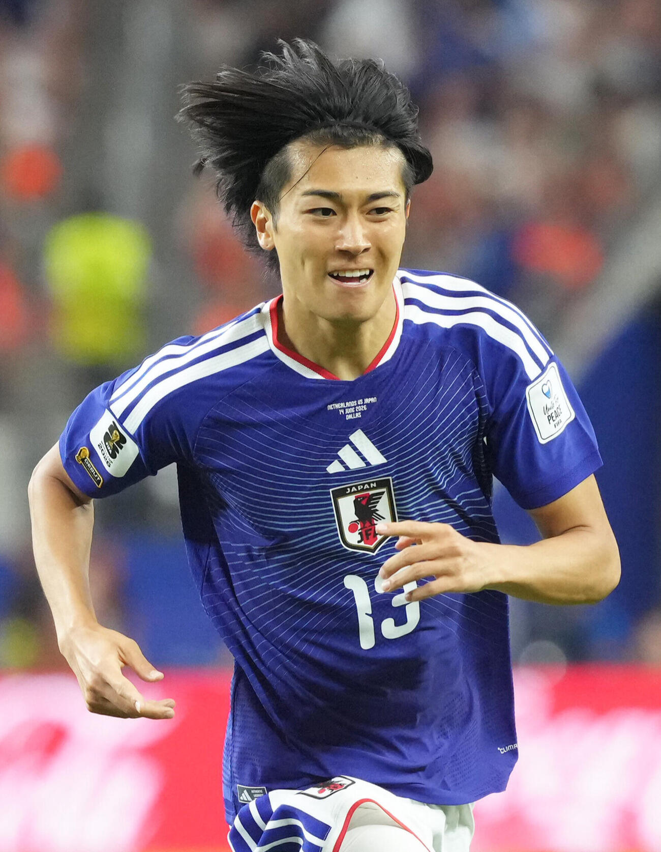 W杯北中米大会　1次リーグ　第1戦　日本対オランダ　後半、ゴールを決めた中村敬斗（撮影・足立雅史）＝2026年6月14日