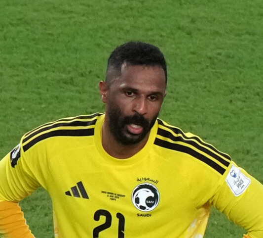 サウジアラビアのGKモハンメド・オワイス（AP）