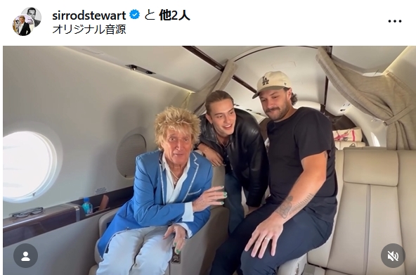 ロッド・スチュアートのインスタグラムから