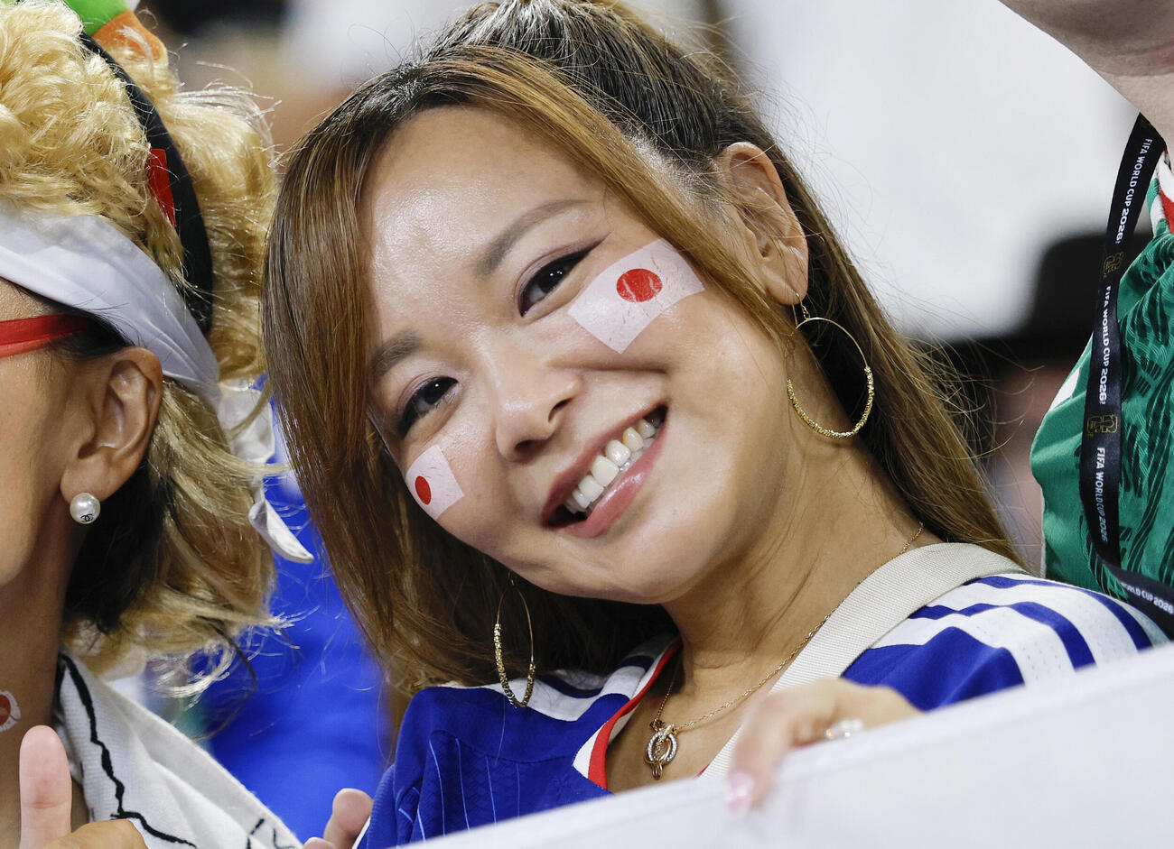 チュニジア戦に駆けつけた日本サポーター＝モンテレイ（共同）