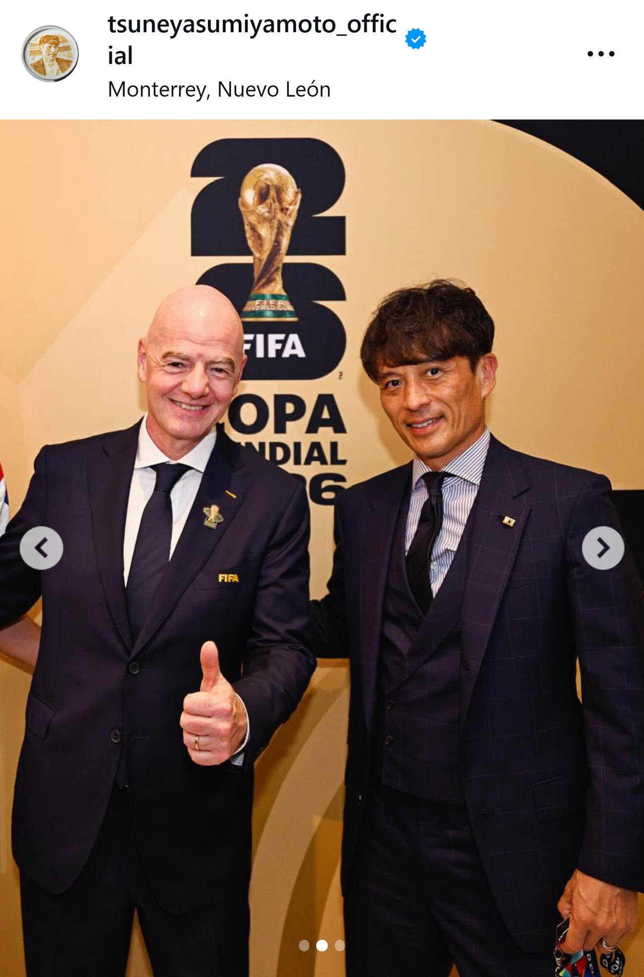 宮本恒靖会長のインスタグラムから
