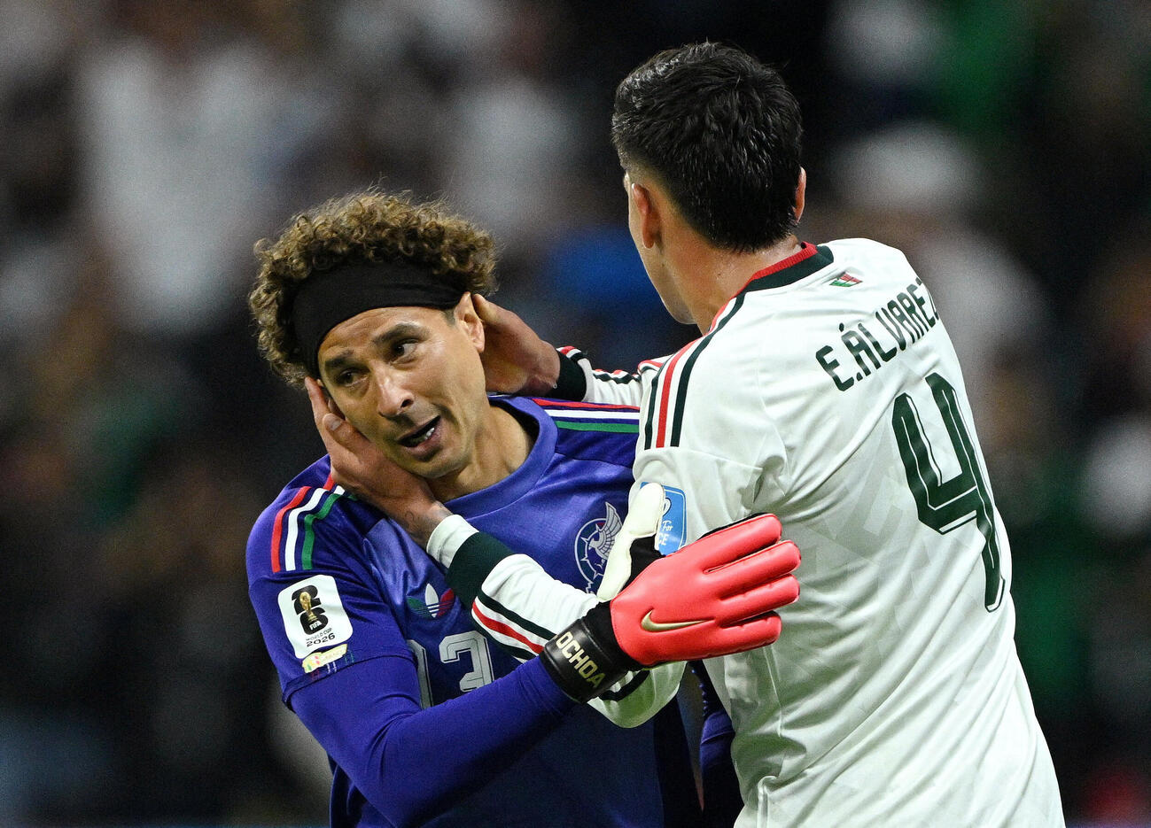 チェコ戦の後半、途中出場したメキシコGKオチョアは自身6度目のW杯出場を果たした（ロイター）