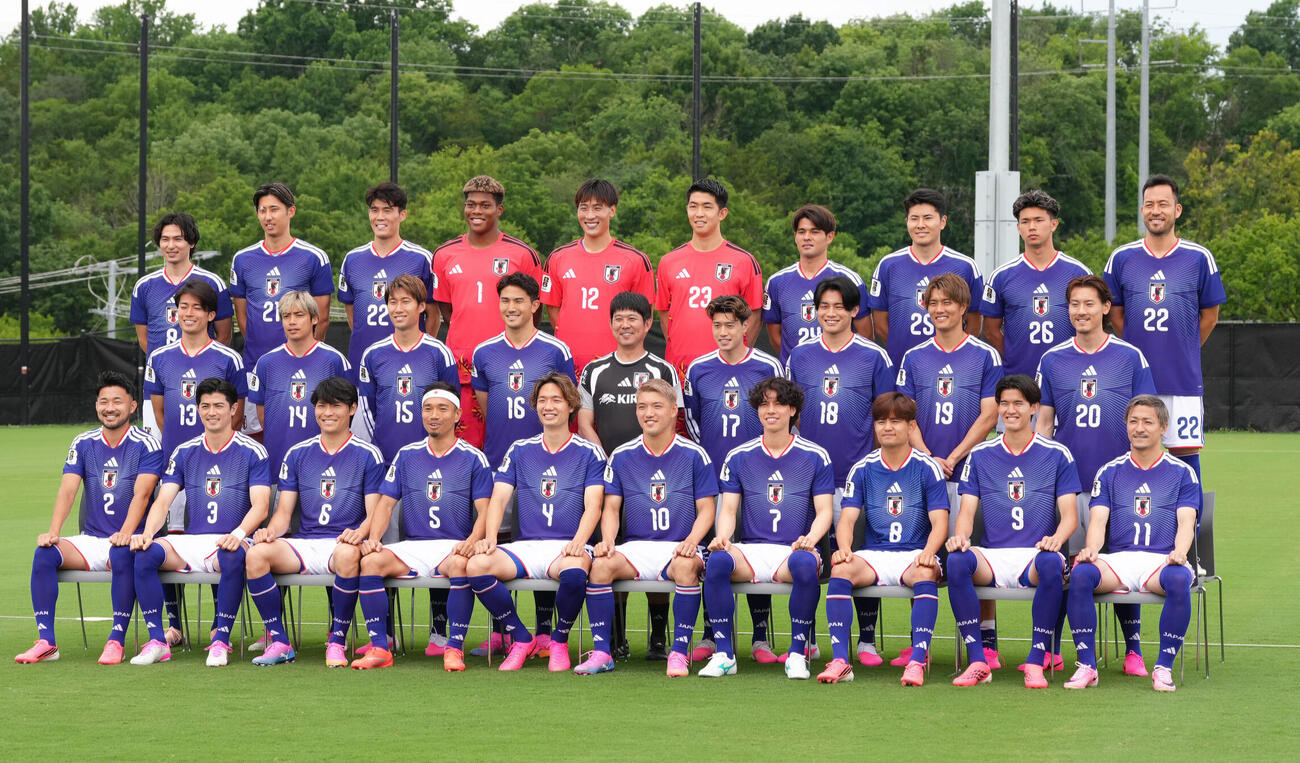 日本代表集合写真（2026年6月撮影）