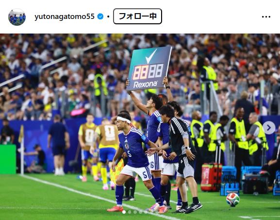長友佑都のインスタグラムから