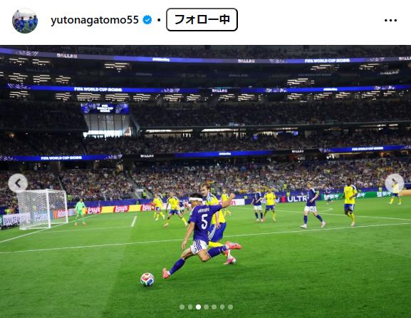長友佑都のインスタグラムから