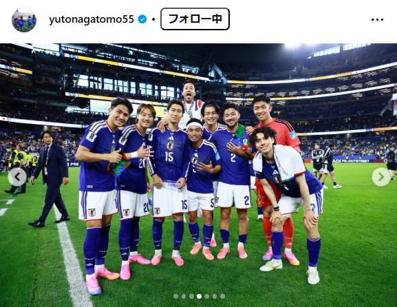長友佑都のインスタグラムから