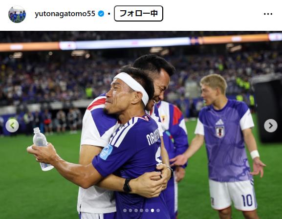 長友佑都のインスタグラムから