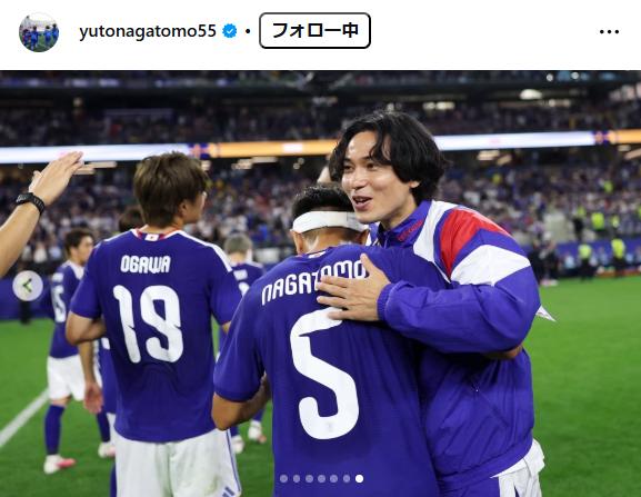 長友佑都のインスタグラムから