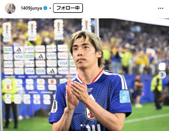 伊東純也のインスタグラムから