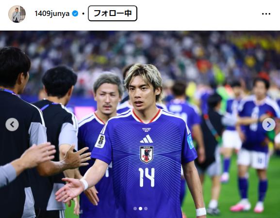伊東純也のインスタグラムから