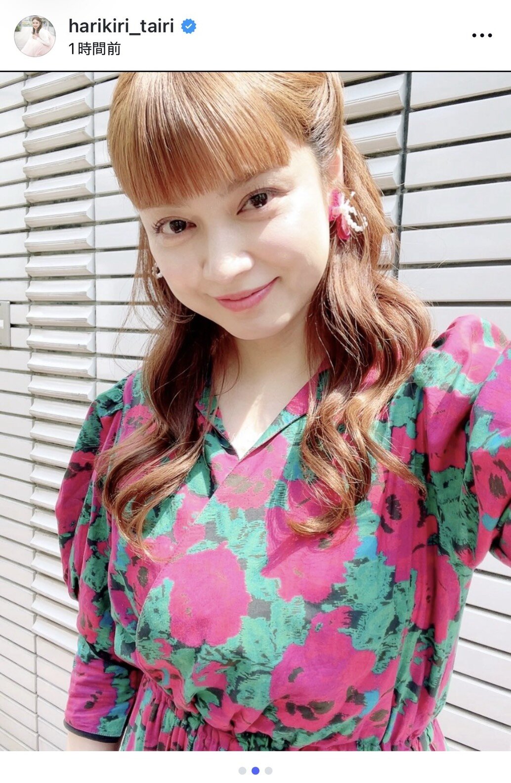 インスタグラムを更新した平愛梨