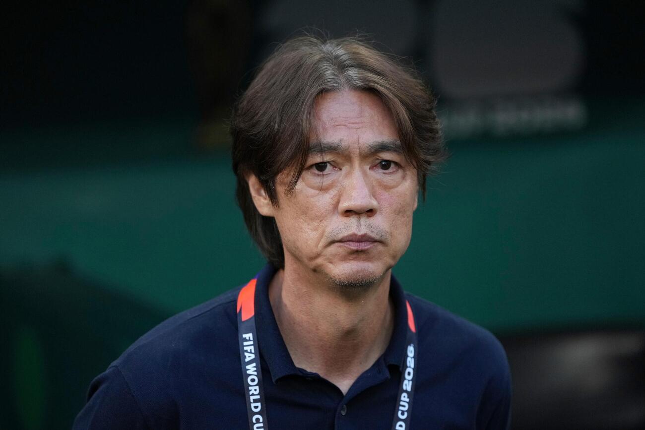 韓国の洪明甫監督（AP）＝2026年6月24日撮影