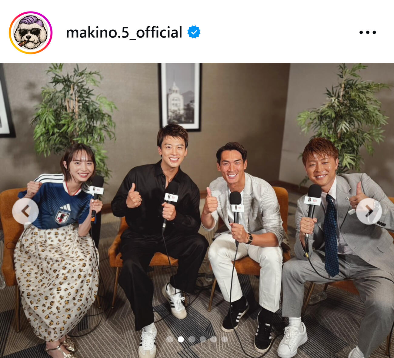 槙野智章監督のインスタグラムから