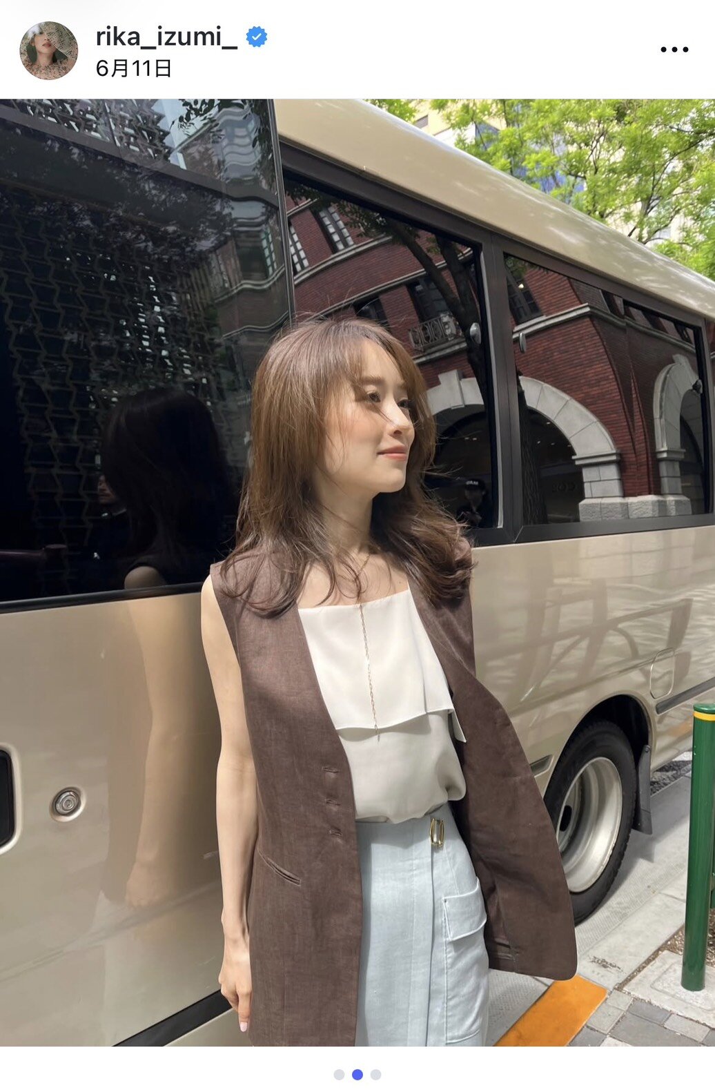 インスタグラムでオフショットを披露した泉里香