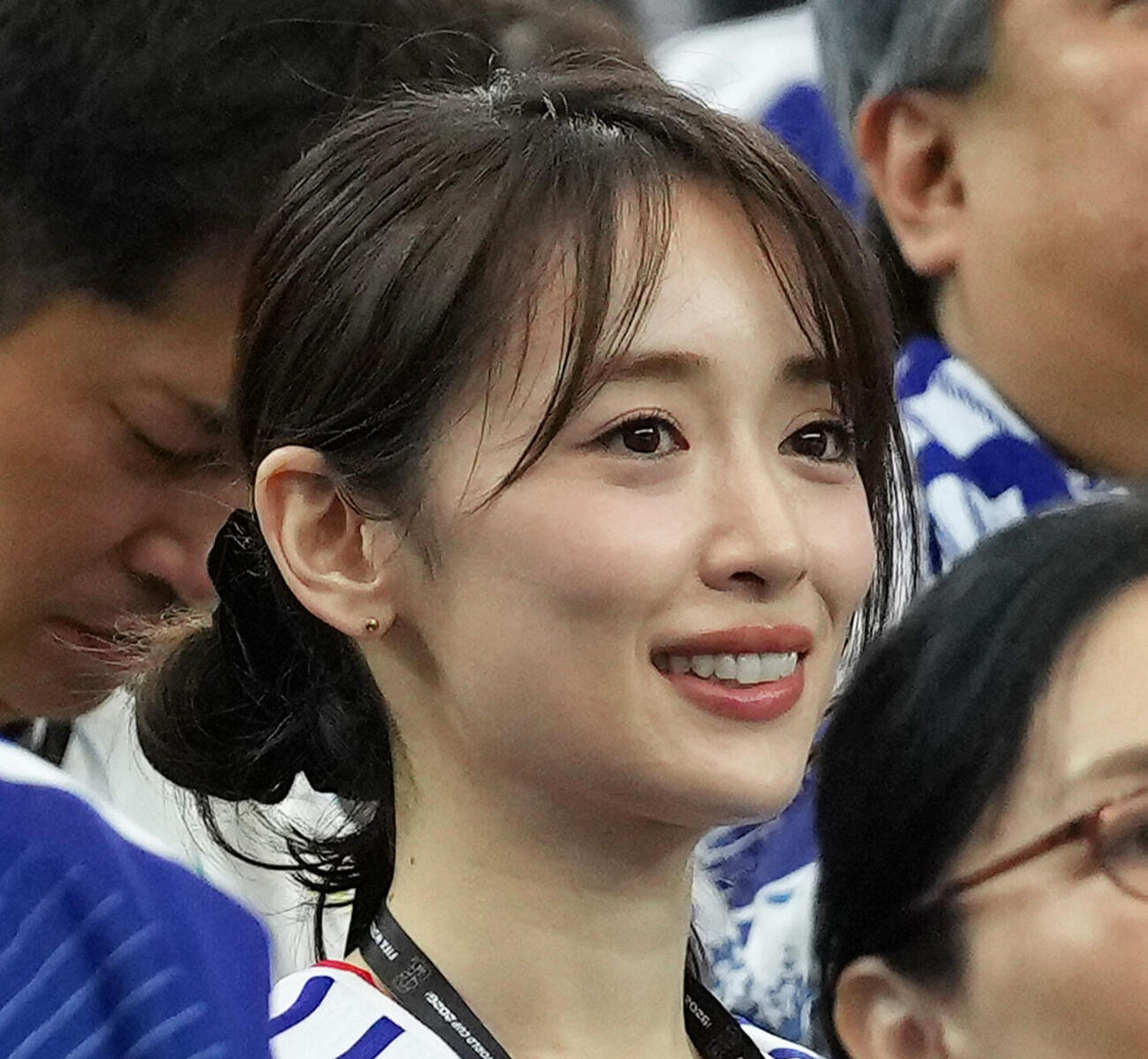 日本対スウェーデン　試合を観戦する泉里香（2026年6月撮影）