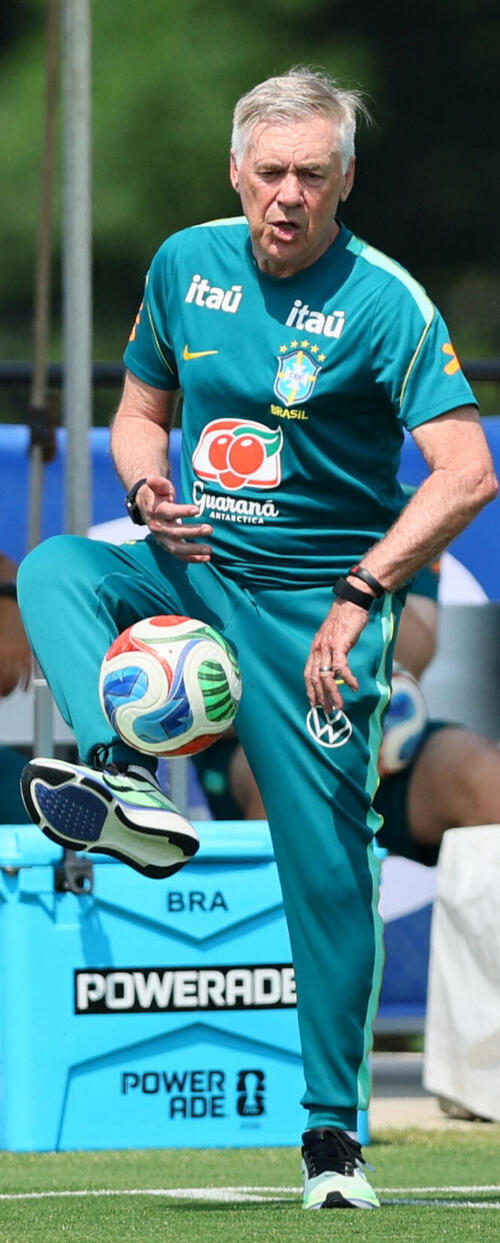 ブラジル代表アンチェロッティ監督「Rマドリード時代から逆転劇の達人