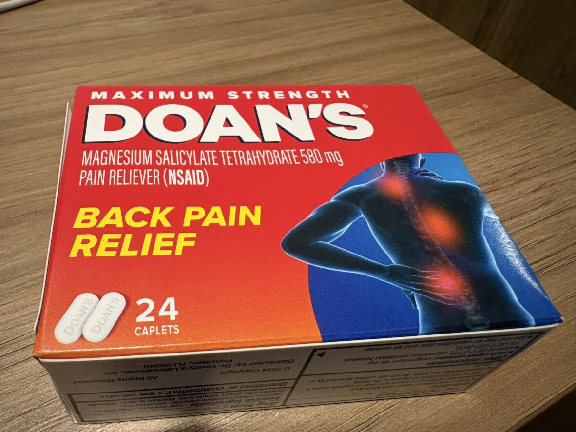 ヒューストンで購入した痛み止め薬「DOAN’S」